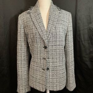 Apostrophe 2PC Black and White Blazer Skirt Set 18